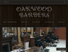 Tablet Screenshot of oakwoodbarbers.com